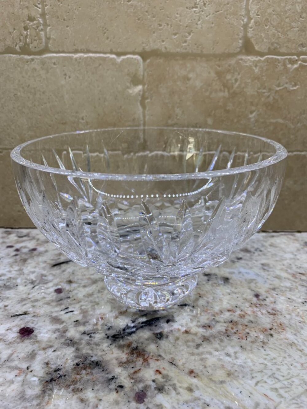 Waterford Crystal footed Pedestal Bowl Starburst 6"